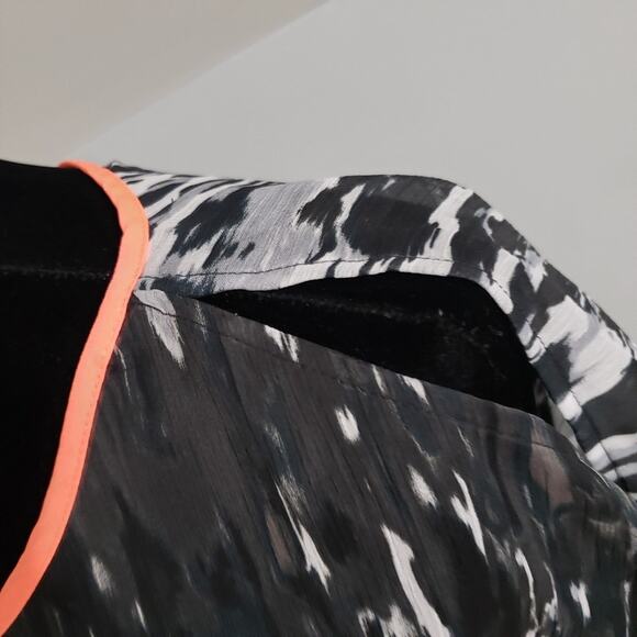 Express Semi Sheer Cold Shoulder Top Medium Y2K Whimsigoth Goth Witchy Dark M - Picture 8 of 12